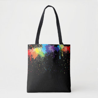 Bolso De Tela Paint Splatter