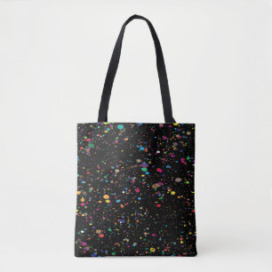 Bolso De Tela Paint Splatter Tote