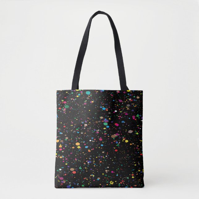 Bolso De Tela Paint Splatter Tote (Anverso)
