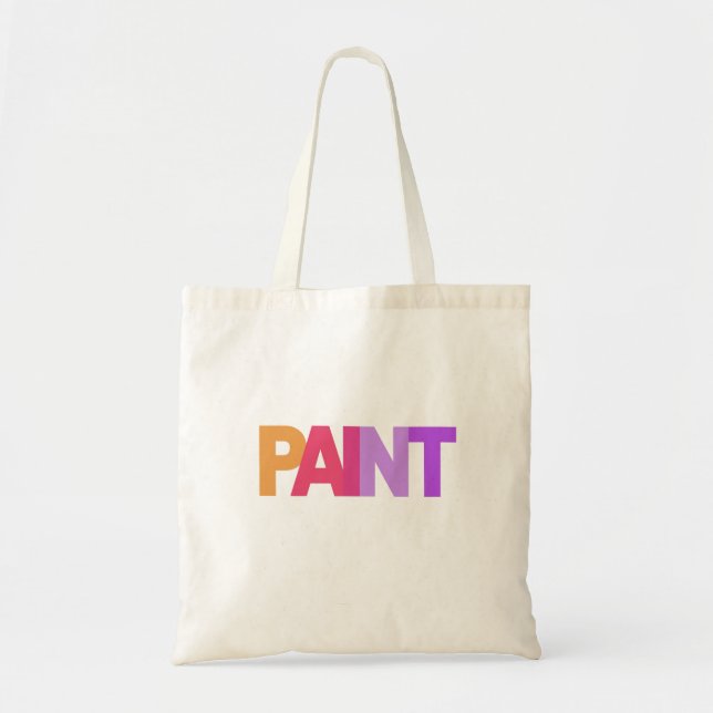Bolso De Tela Paint Tote Bag (Frente)