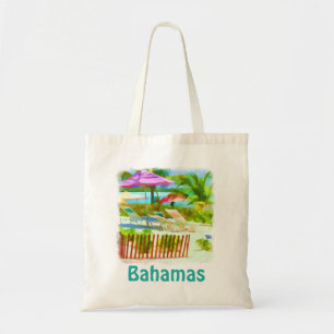 Bolso De Tela Paintería tropical de las Islas Bahama