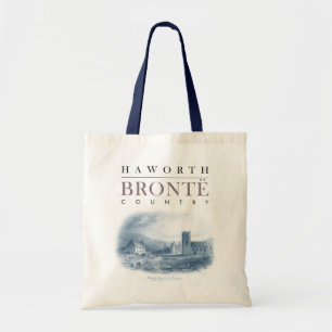 Bolso De Tela País Bronte con Iglesia Haworth y Parsonage