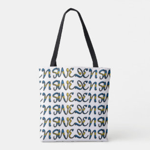 Bolso De Tela País europeo de la tipografía de color de la bande