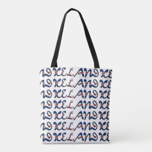 Bolso De Tela País europeo de la tipografía de color de la bande