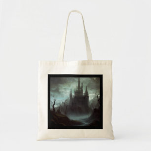 Bolso De Tela Paisaje aterrador del castillo de Fantasy 3