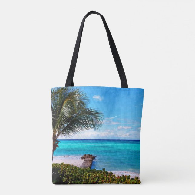 Bolso De Tela Paisaje caribeño (Reverso)