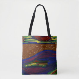 Bolso De Tela Paisaje colorido Tote Bag