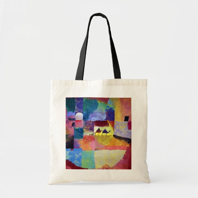 Bolso De Tela Paisaje con camellos, Paul Klee (Frente)