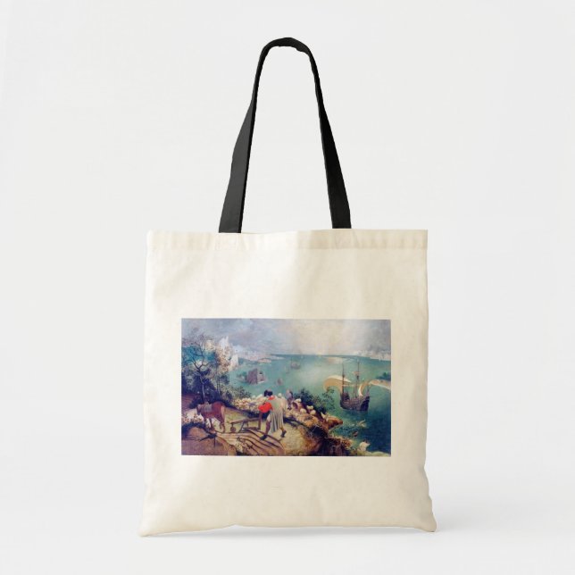 Bolso De Tela Paisaje con la caída de Icarus, Pieter Bruegel (Frente)