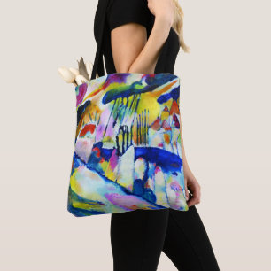 Bolso De Tela Paisaje con lluvia de Wassily Kandinsky