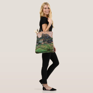 Bolso De Tela Paisaje con puente sobre el Oise