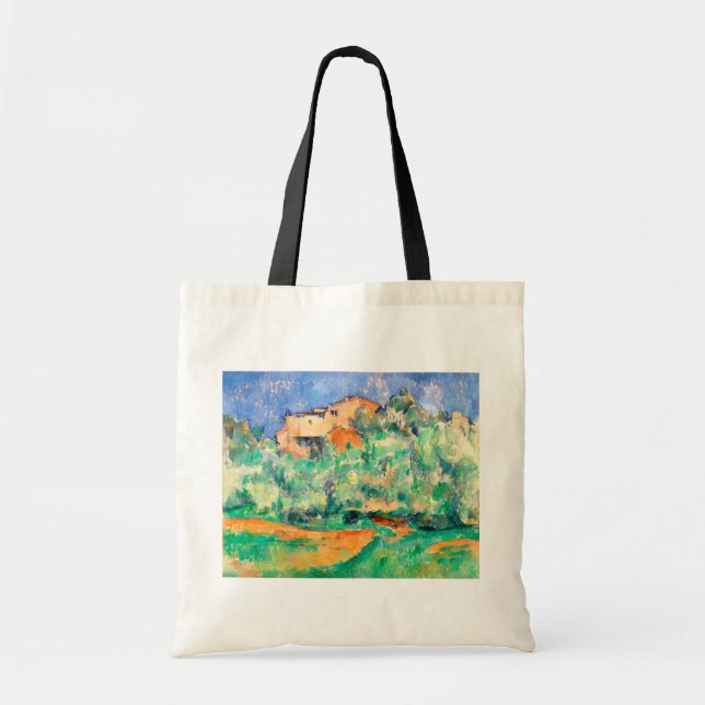 Bolso De Tela Paisaje con una casa, Cezanne (Frente)