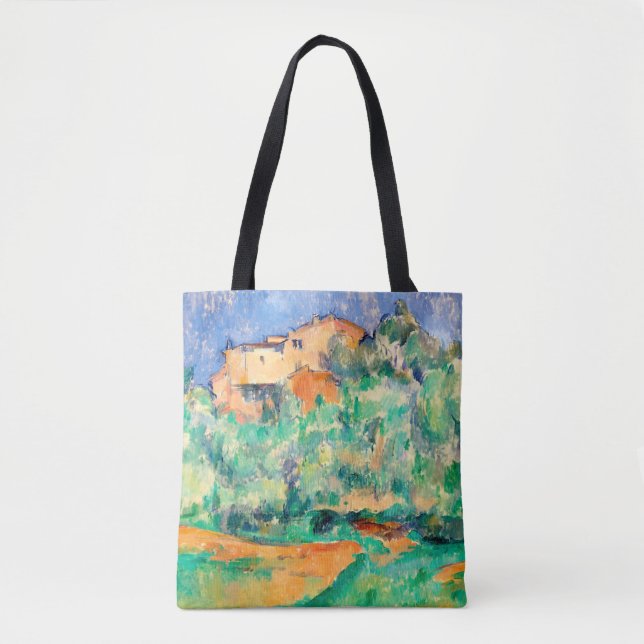 Bolso De Tela Paisaje con una casa, Cezanne (Anverso)