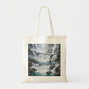 Bolso De Tela Paisaje de cascada brumosa
