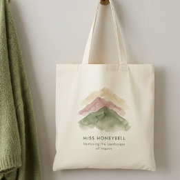 Bolso De Tela Paisaje de Investigación Fomentando la Agradecimie