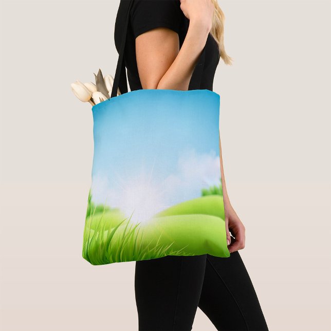 Bolso De Tela Paisaje de las colinas verdes (Subido por el creador)