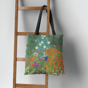 Bolso De Tela Paisaje de los jardines de flores Gustav Klimt