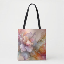 Bolso De Tela Paisaje de Nube Floral Lavanda Pastel Abstracto