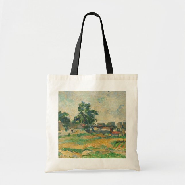 Bolso De Tela Paisaje de Paul Cezanne el | cerca de París, C. (Frente)