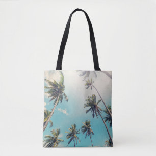 Bolso De Tela Paisaje de playa tropical de tranquilidad
