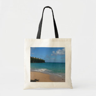 Bolso De Tela Paisaje de vacaciones tropicales en la playa de Sa