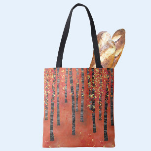 Bolso De Tela Paisaje del bosque Birch