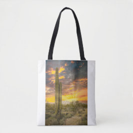 Bolso De Tela Paisaje del desierto de Arizona 2706-Sunset