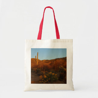 Bolso De Tela Paisaje del desierto de Saguaro Sunset I Arizona