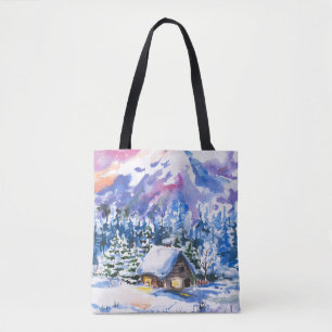 Bolso De Tela Paisaje del invierno