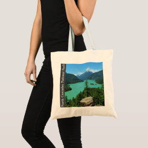 Bolso De Tela Paisaje del Lago de Montaña en Cascadas del Norte 