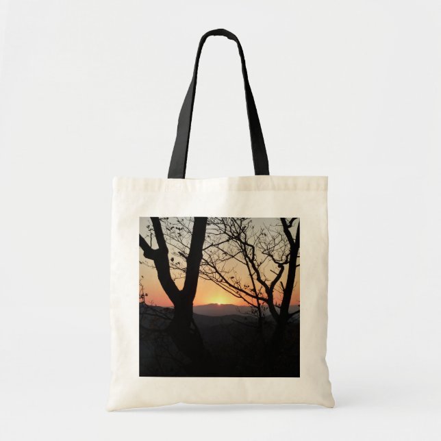 Bolso De Tela Paisaje del Parque Nacional Shenandoah Sunset (Frente)