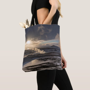 Bolso De Tela Paisaje geotérmico invernal