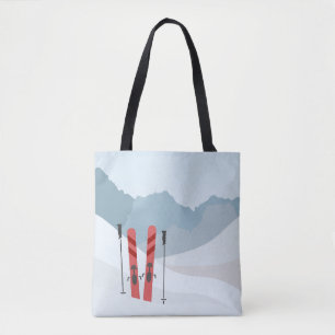 Bolso De Tela Paisaje invernal