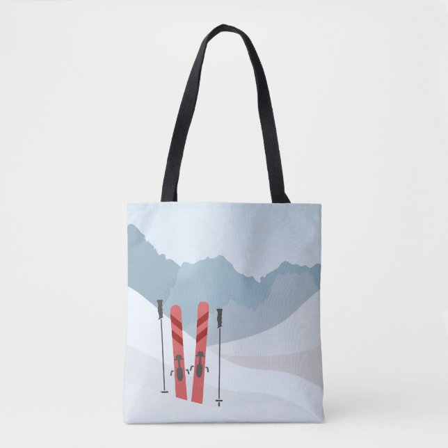 Bolso De Tela Paisaje invernal (Anverso)
