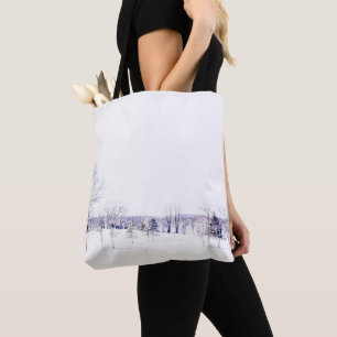 Bolso De Tela Paisaje invernal de nieve