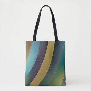 Bolso De Tela Paisaje marino abstracto olas fracturadas 30