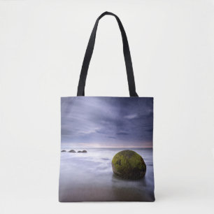 Bolso De Tela Paisaje marino de la salida del sol de los cantos