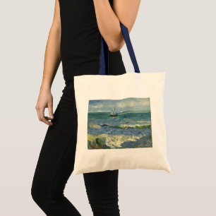 Bolso De Tela Paisaje marino de Van Gogh en Saintes Maries de la