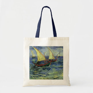 Bolso De Tela Paisaje marino en Saintes Maries por Vincent van G