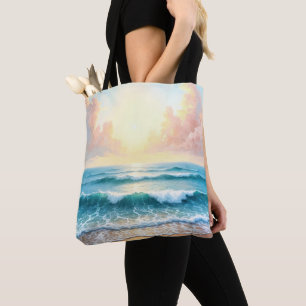Bolso De Tela Paisaje marino matutino