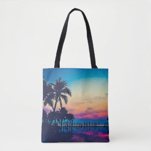 Bolso De Tela Paisaje natural piscina palmeras-25925
