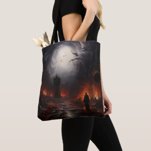 Bolso De Tela Paisaje nocturno