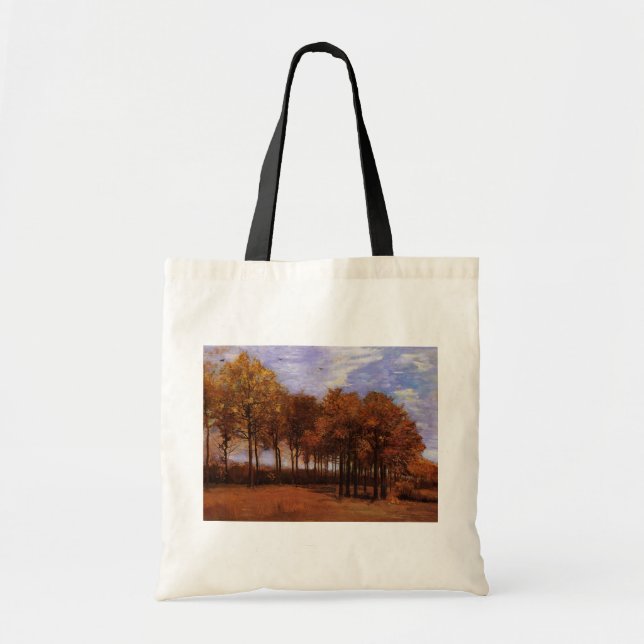 Bolso De Tela Paisaje otoñal por Vincent van Gogh (Frente)