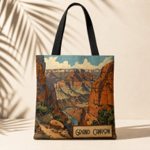 Paisaje personalizado del Gran Cañón Vintage del S