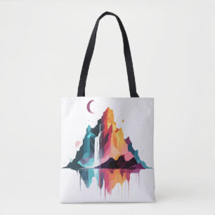 Bolso De Tela Paisaje Sereno Tranquilo Montañas Naturales Tranqu