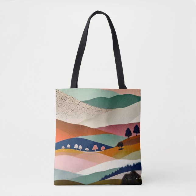 Bolso De Tela Paisaje texturizado (Anverso)