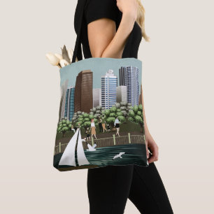 Bolso De Tela Paisaje urbano
