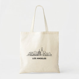 Bolso De Tela Paisaje Urbano de Los Ángeles Minimalista Arte de