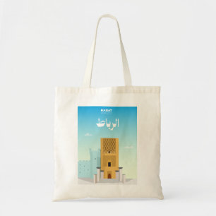 Bolso De Tela Paisaje urbano de Rabat – Marruecos ilustrado