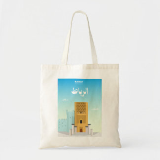 Bolso De Tela Paisaje urbano de Rabat – Marruecos ilustrado